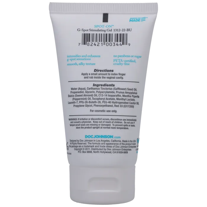 The Classics Intimate Enhancements Spot-On g-spot gel 56 g naturel