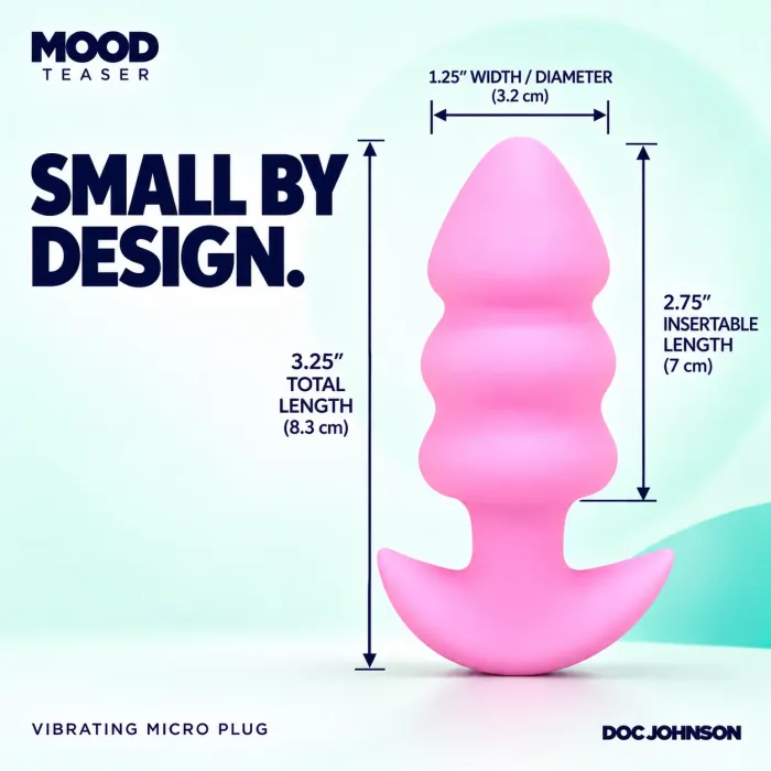 The Classics Mood Teaser vibrerende buttplug roze mini