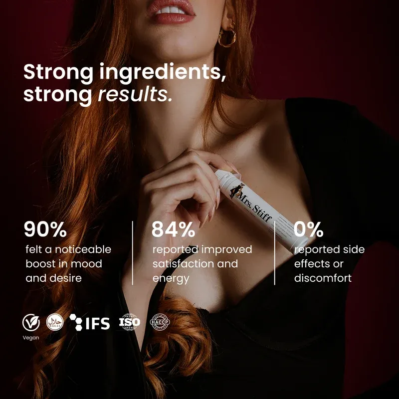 Mrs Stiff Libido Booster vrouwen lustshots natuurlijk 5 stuks