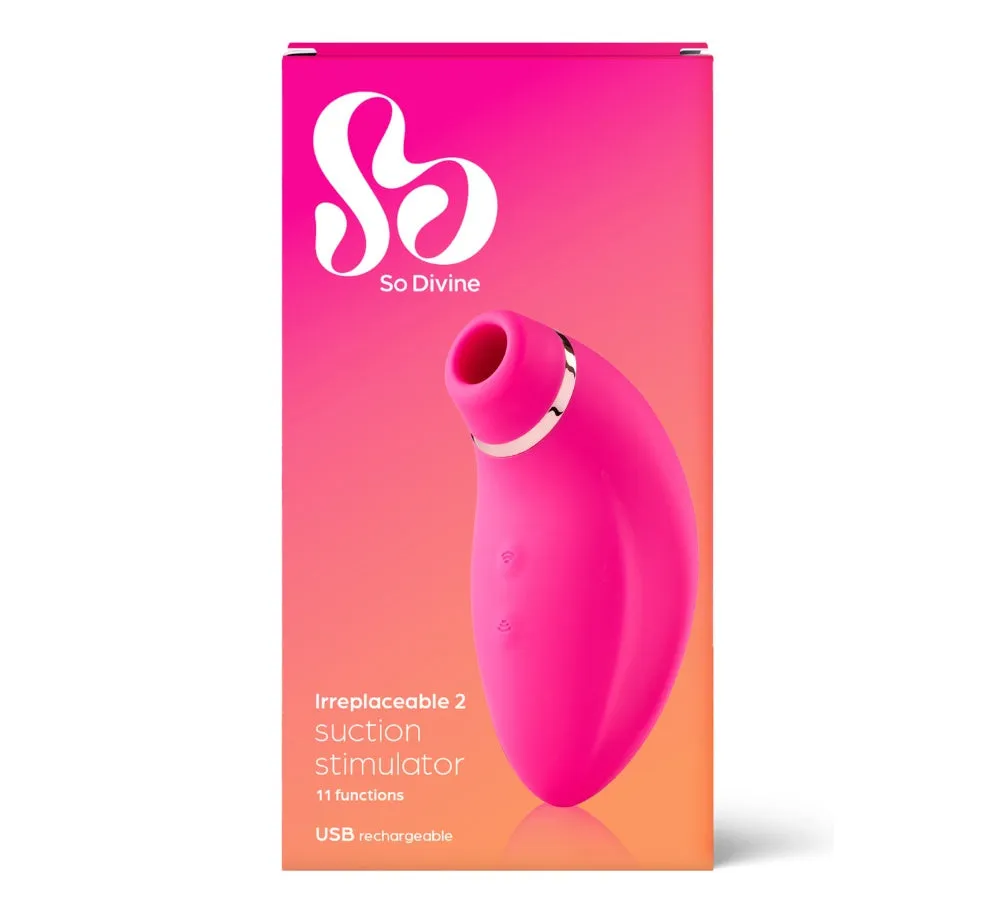 So Divine Irreplaceable Pro zuiger roze oplaadbaar