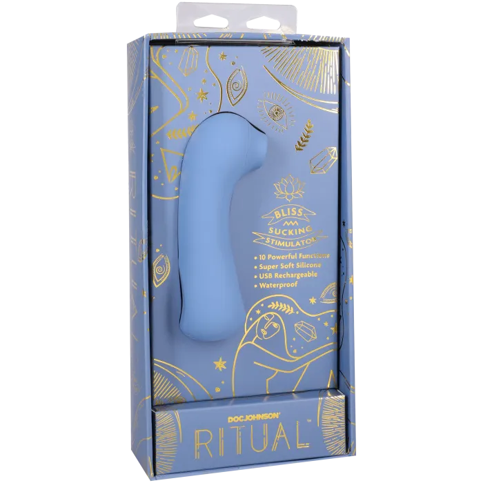 RITUAL Bliss luchtdrukvibrator siliconen blauw oplaadbaar