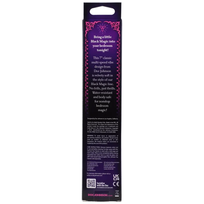 The Classics Black Magic 7 Inch vibrator zwart