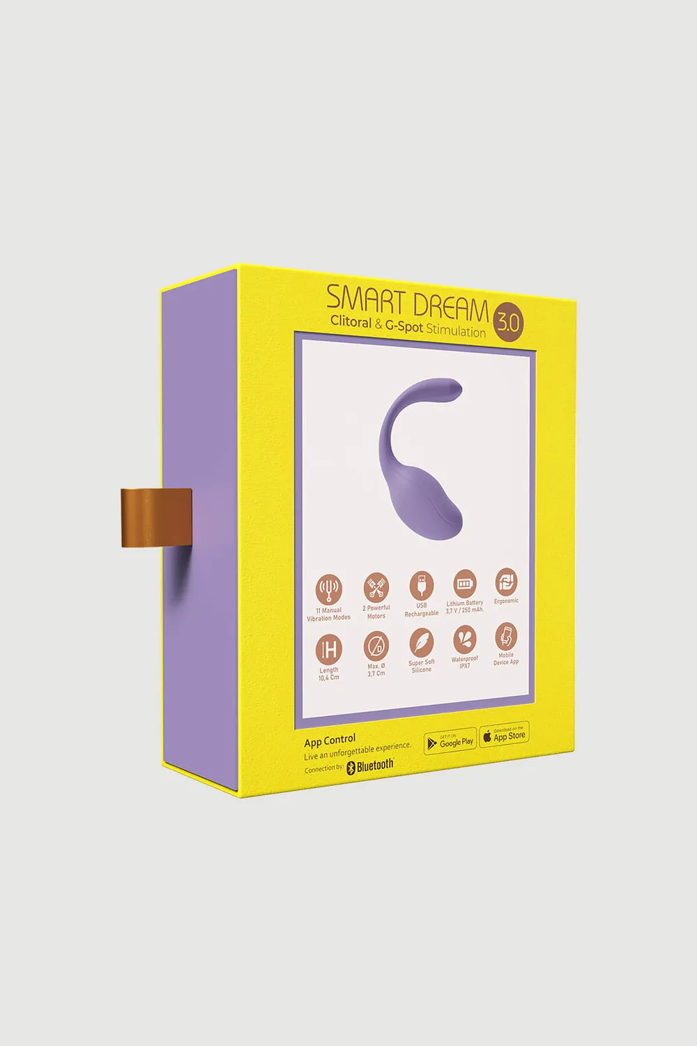 Adrien Lastic Smart Dream 3.0 vibratie-ei met app U-vorm