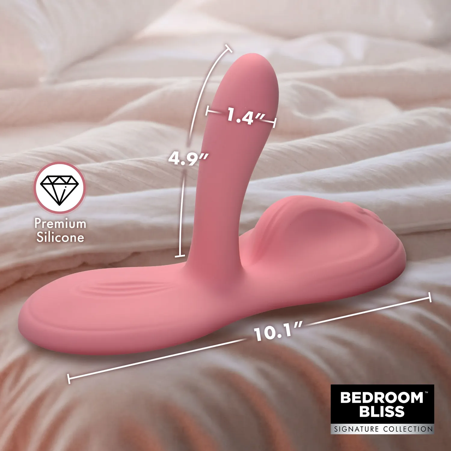 Bedroom Bliss Lover's Grinder vibrator silicone met afstandsbediening