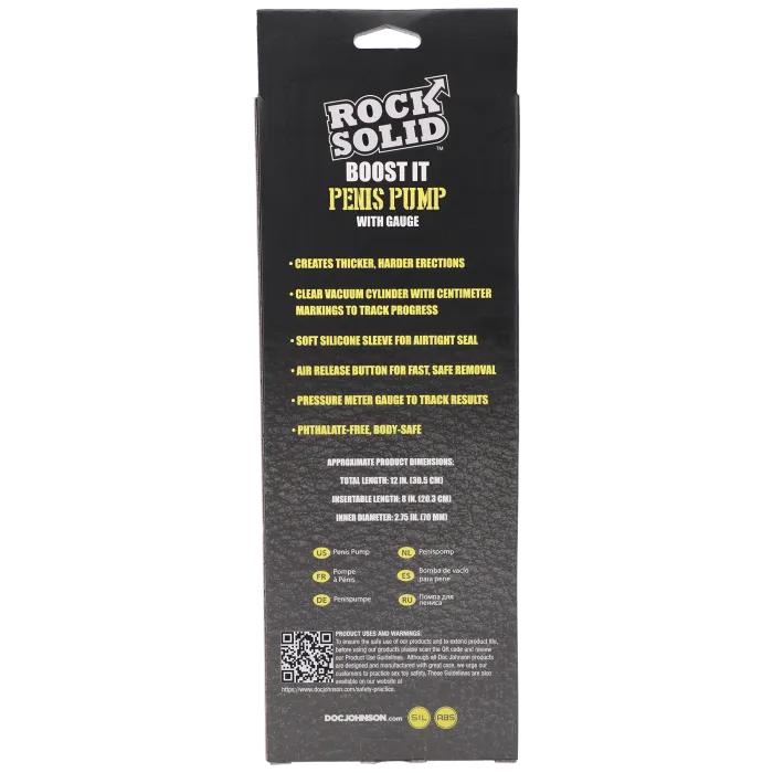 The Classics Rock Solid Boost It penispomp zwart meter