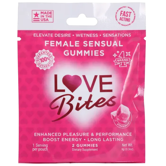 The Classics Love Bites gummy aardbei 1 stuk voor haar