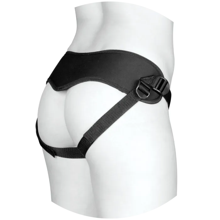 The Classics Vac-U-Lock Supreme Harnas met plug zwart