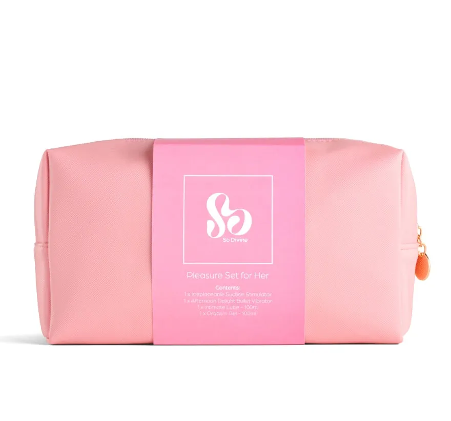 So Divine Pleasure For Her speeltjesset 4-delig met tasje