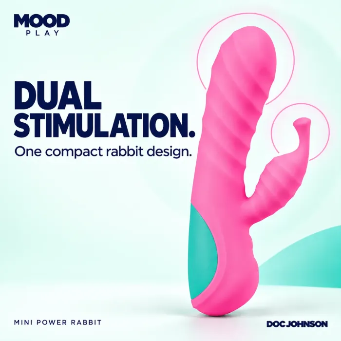 The Classics Mood Play Mini Power Rabbit vibrator roze
