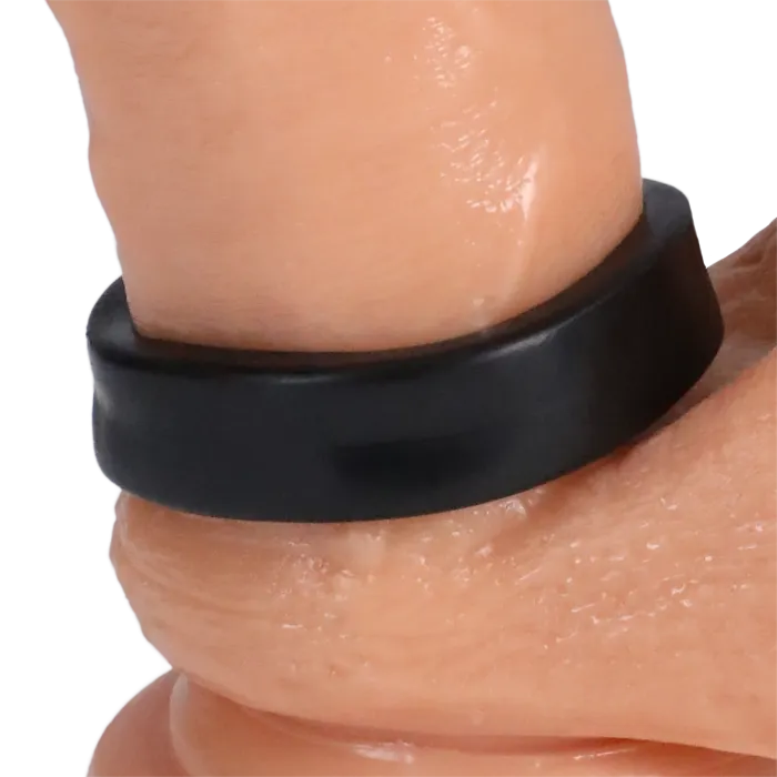 Rock Solid O Ring cockring zwart stretch TPE