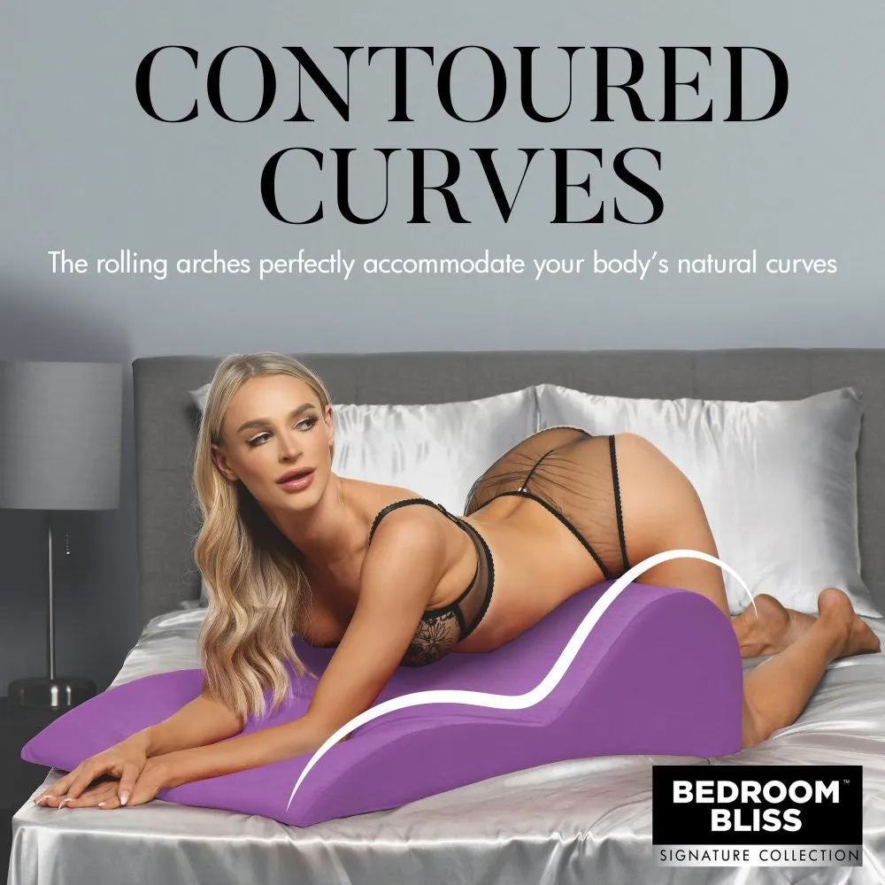 Bedroom Bliss Contoured Love Cushion Sekskussen Fluweel
