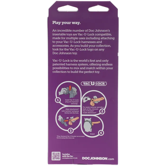 The Classics Vac-U-Lock dildo 6 inch vanilla ULTRASKYN