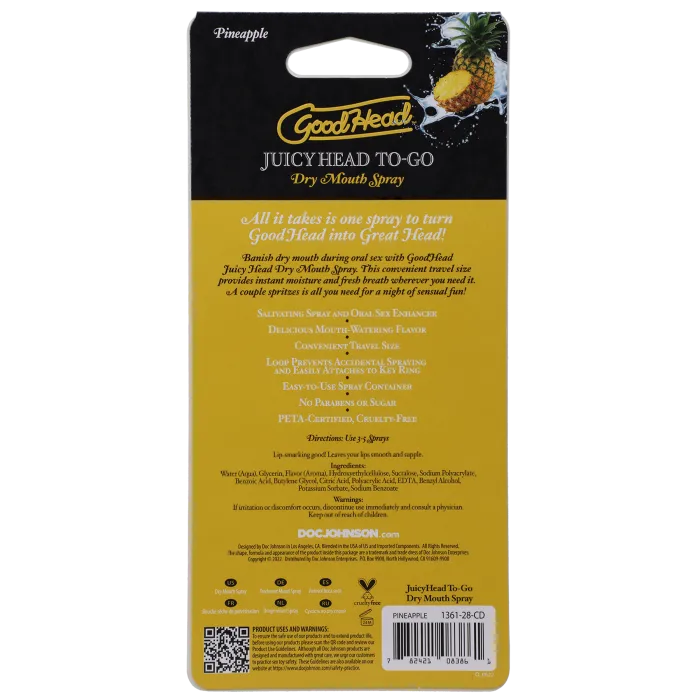 The Classics GoodHead Juicy Head mondspray ananas 9 ml suikervrij