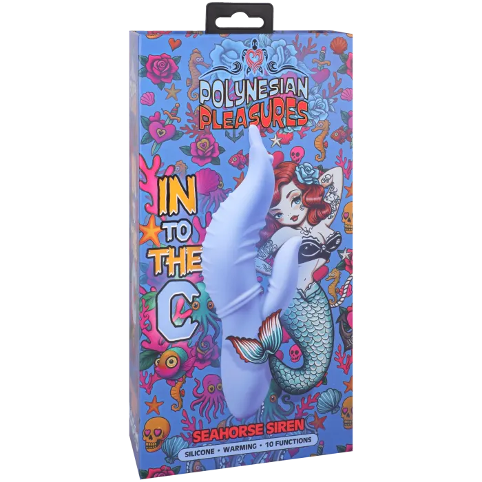 The Classics Into The C Seahorse Siren vibrator blauw siliconen