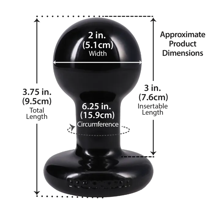 The Classics Round butt plug small crème PVC
