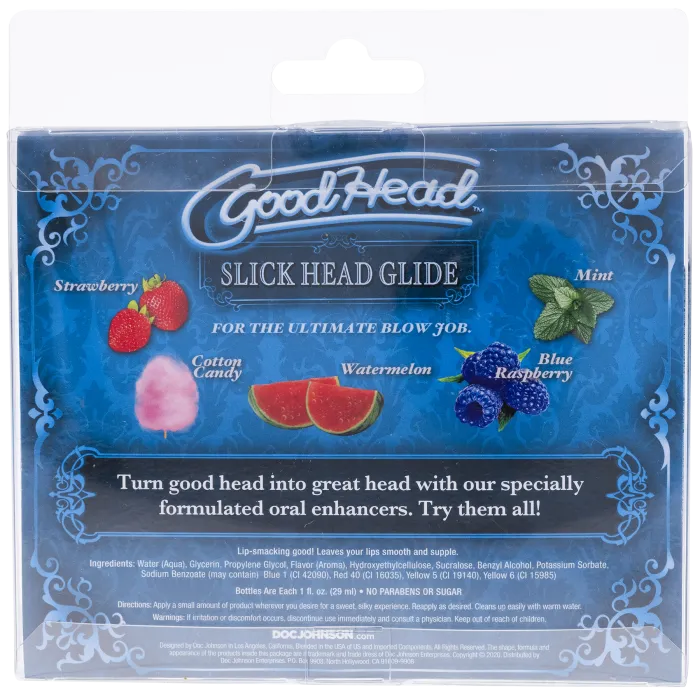 GoodHead Slick Head Glide glijmiddelset 5 x 29 ml
