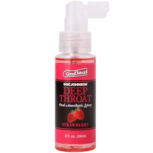 The Classics GoodHead Deep Throat spray aardbei 59 ml