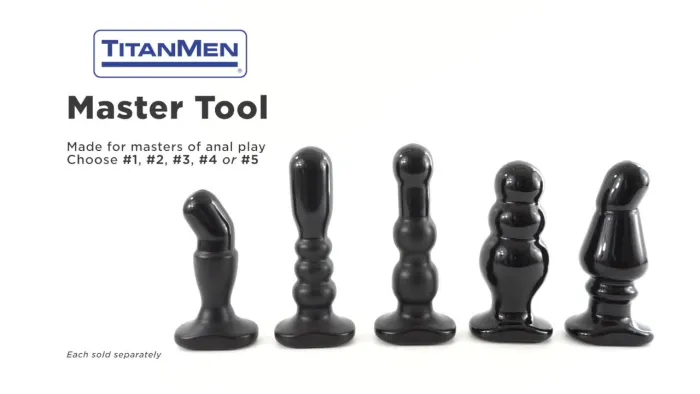 The Classics TitanMen Master Tool 4 buttplug zwart large