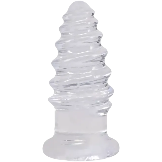 The Classics Crystal Jellies Anal Twist anale dildo Clear geribbeld
