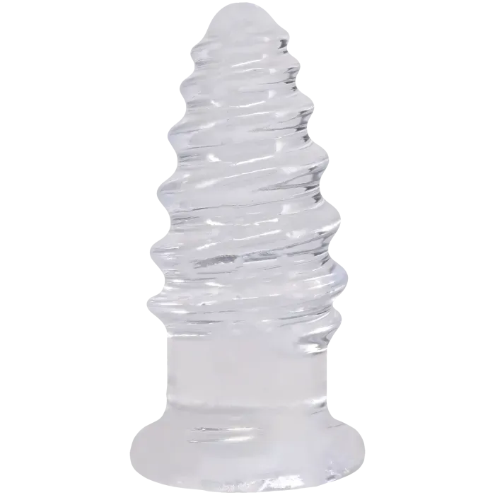 The Classics Crystal Jellies Anal Twist anale dildo Clear geribbeld