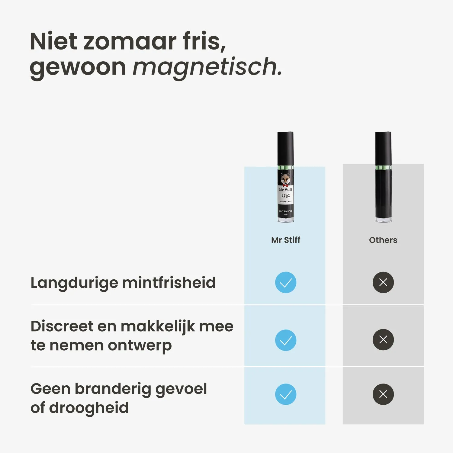 Mr Stiff Vibrant Kiss lippenbalsem mint tintelend vegan