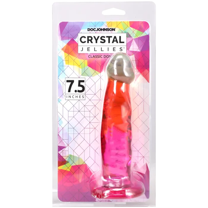 The Classics Crystal Jellies 7.5 Inch Dong dildo rainbow zacht