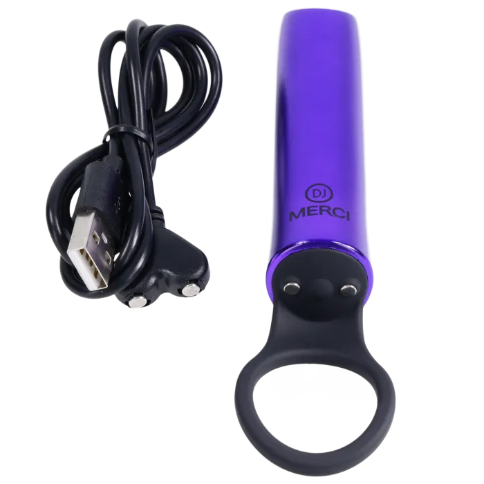 Merci Power Play vibrator paars siliconen grip 20 standen