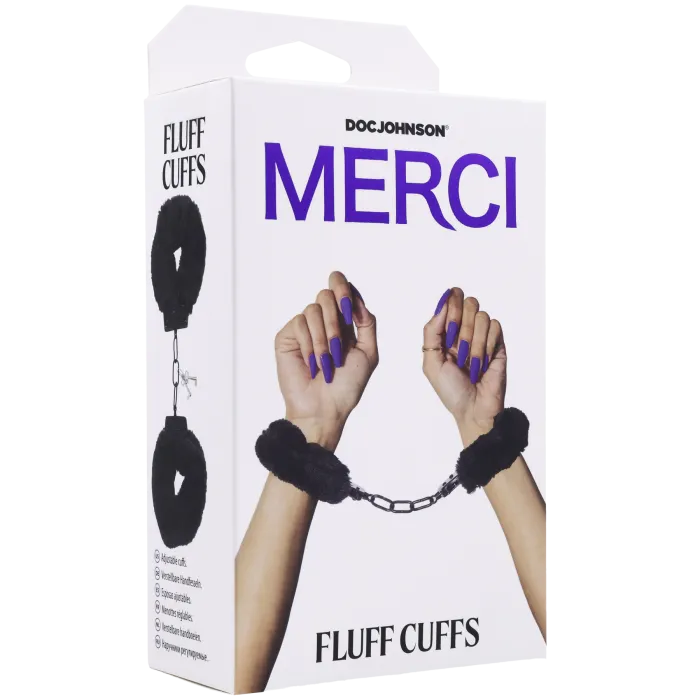 The Classics Merci Fluff Cuffs handboeien zwart bont