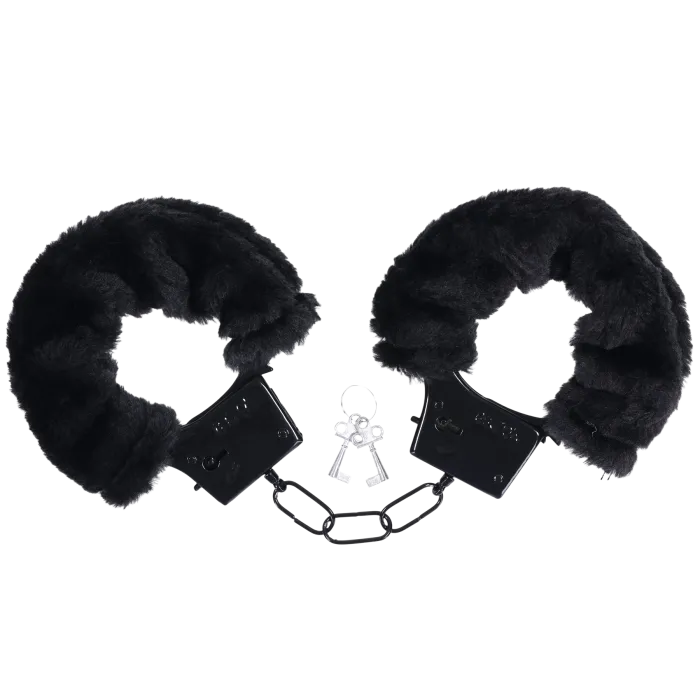 The Classics Merci Fluff Cuffs handboeien zwart bont