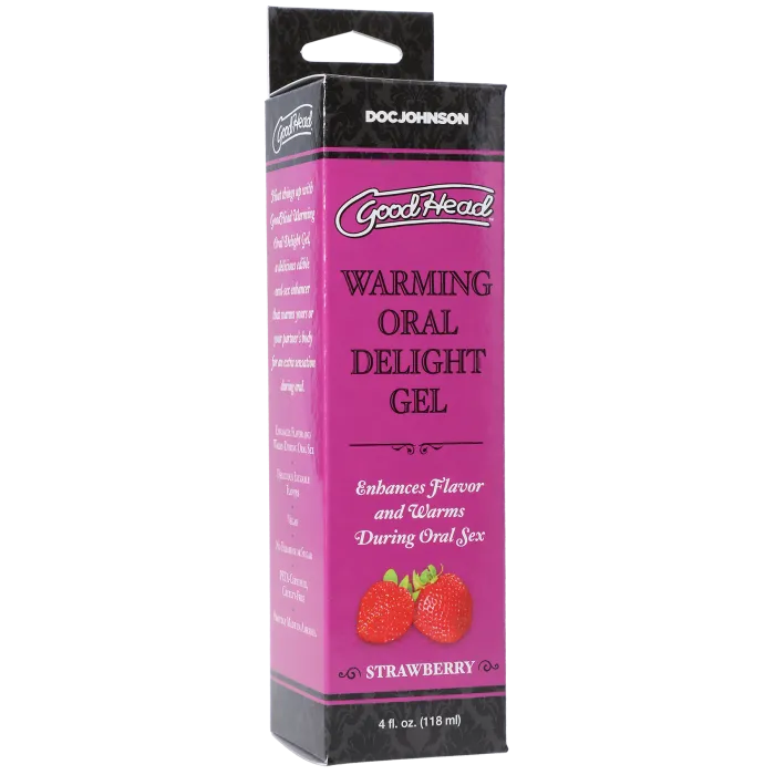 GoodHead Warming Oral Delight Gel aardbei 118 ml