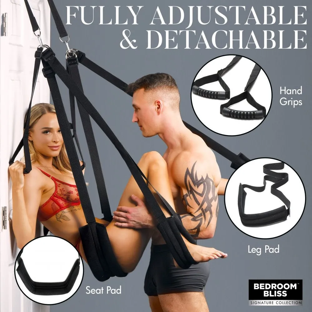 Lover's Door Swing seksschommel zwart voor deur