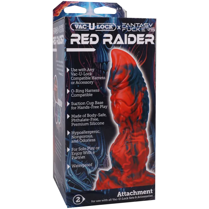 The Classics Fantasy Fuckers Red Raider dildo siliconen