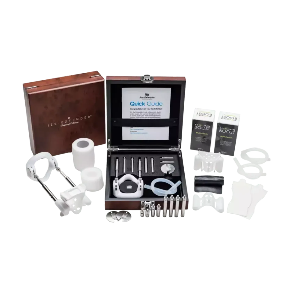 Jes-Extender Straightener penisextender kromming set
