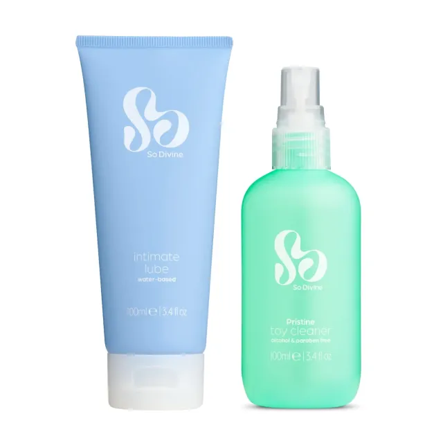 So Divine Sex Toy Care Kit verzorgingsset 2x100ml antibacterieel