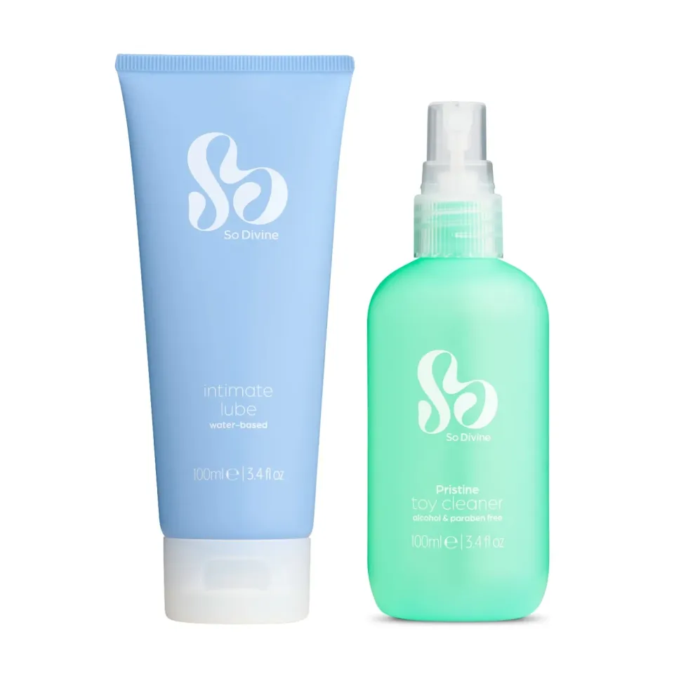 So Divine Sex Toy Care Kit verzorgingsset 2x100ml antibacterieel
