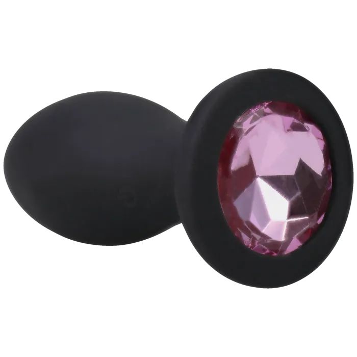 The Classics Booty Bling vibrerende buttplug roze 3 inch