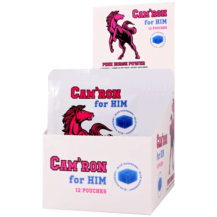 The Classics CAMRON Pink Horse Gummy Blue Raspberry Stuk