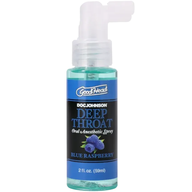 GoodHead Deep Throat Spray keelspray blue raspberry 59 ml verdovend