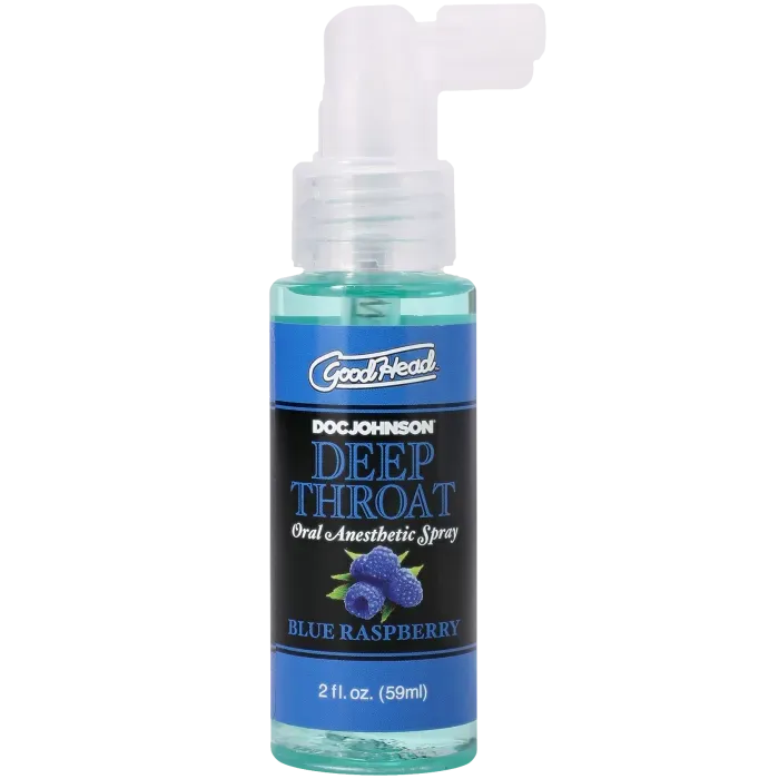 GoodHead Deep Throat Spray keelspray blue raspberry 59 ml verdovend