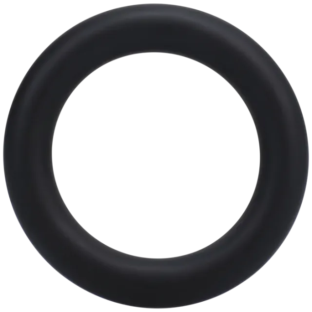 The Classics Rock Solid Silicone Gasket Large cockring siliconen zwart