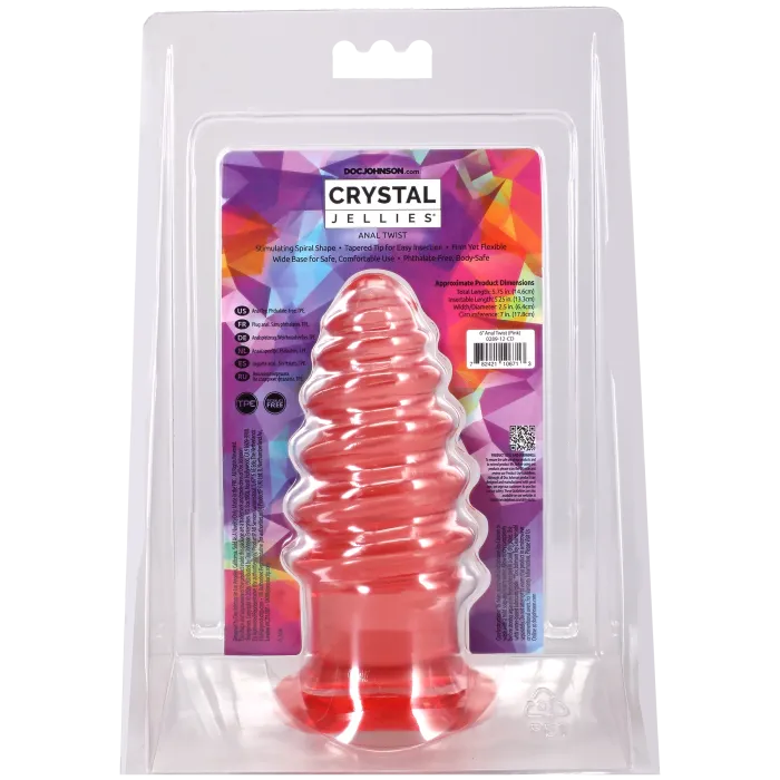 The Classics Crystal Jellies Anal Twist buttplug 15 cm geribd