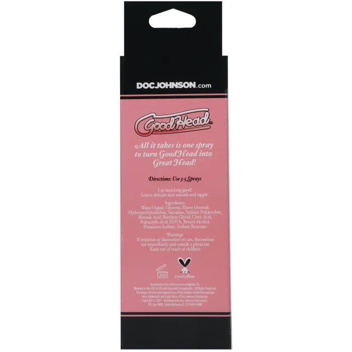 GoodHead Juicy Head Droge Mond Spray Pink Lemonade 59 ml fris