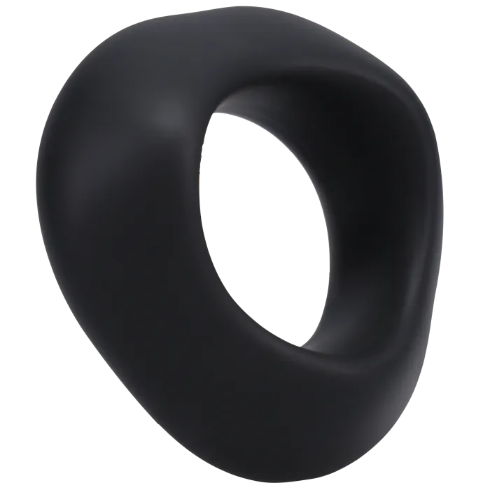 The Classics Rock Solid Master cockring zwart siliconen