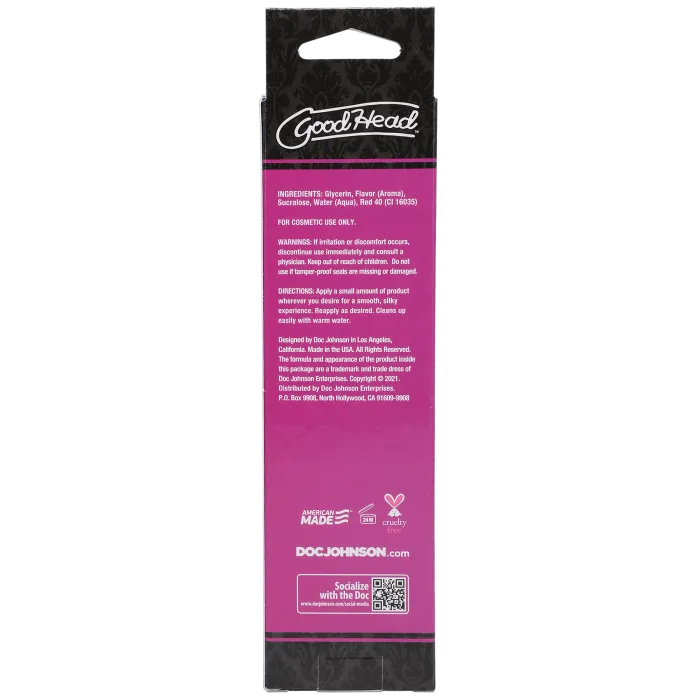 GoodHead Warming Oral Delight Gel aardbei 118 ml