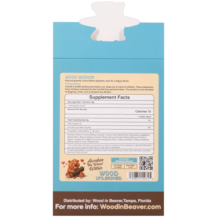 Wood In Beaver Wood Boost gummy ananas voor hem per stuk