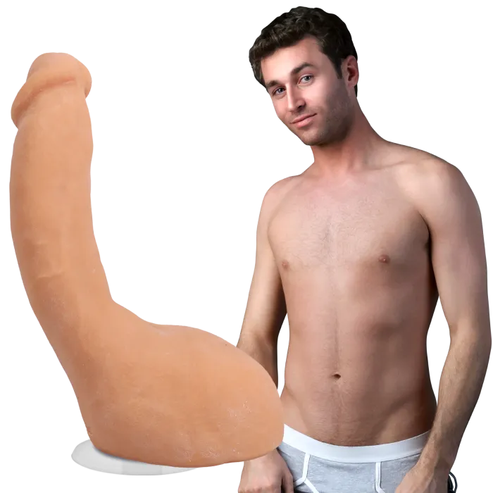 Signature Cocks James Deen dildo 8 inch vanilla zuignap