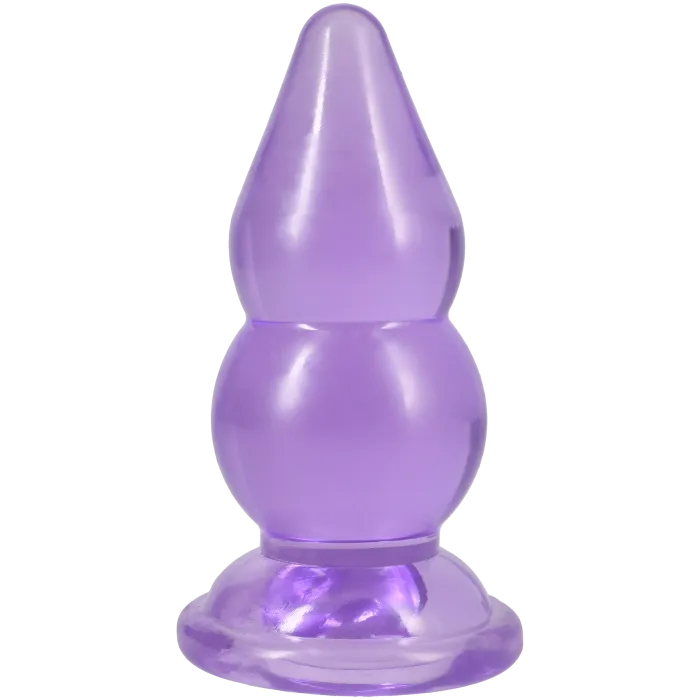 The Classics Crystal Jellies Double Pop Plug 6 Inch buttplug