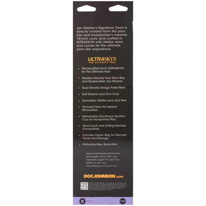 The Classics Signature Cocks Jax Slayher 10 Inch dildo