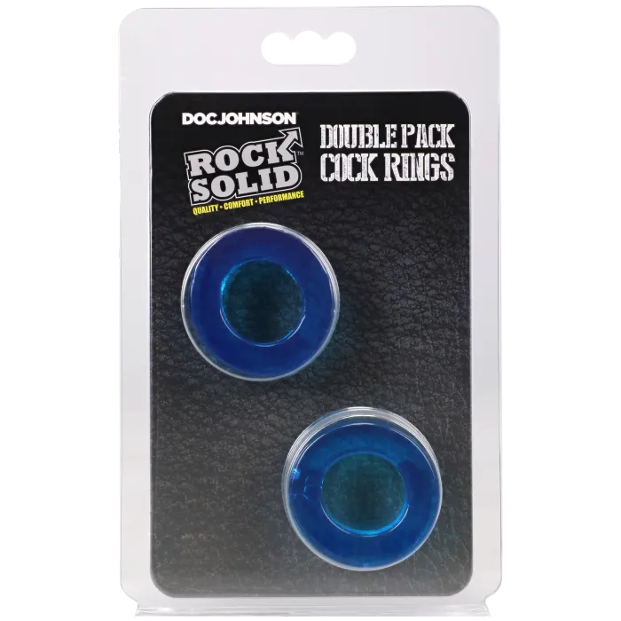 The Classics Rock Solid Double Pack cockringen blauw TPE