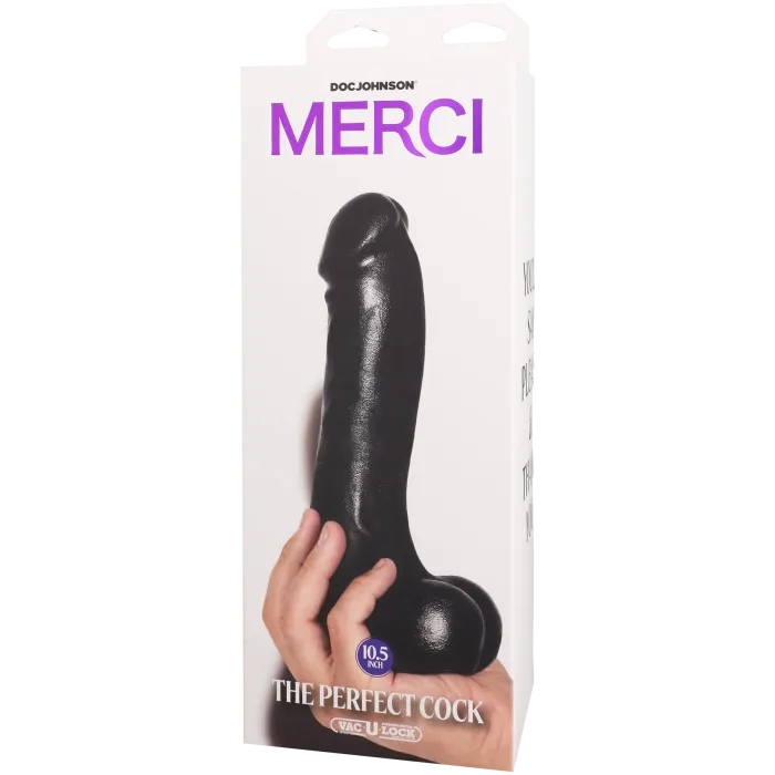 The Classics Merci Perfect Cock 10.5 dildo ULTRASKYN zwart